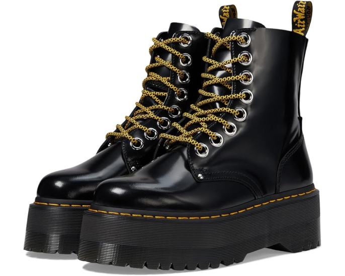 Ботинки Dr. Martens Jadon Max на высокой платформе с молнией