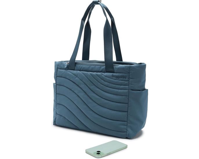 Сумка тоут Baggallini Set Wave с геометрическим узором и отделением для ноутбука