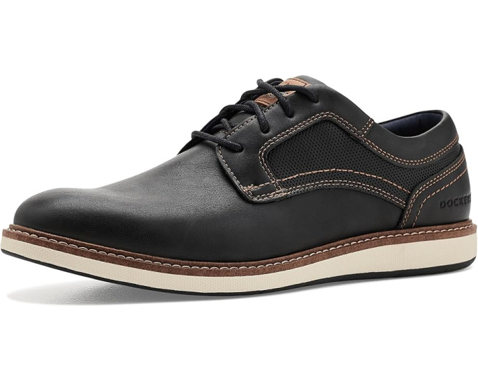 Dockers мужские туфли Halstead из черной экокожи