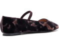 Greta Elastic Mary Jane - Leopard Velvet