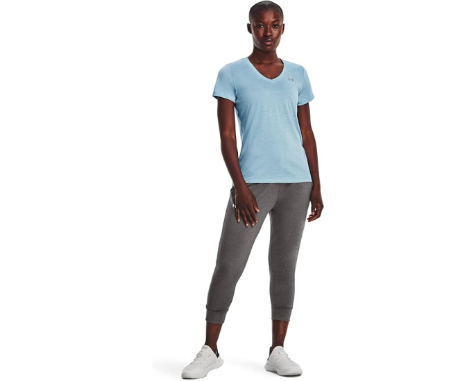 Under Armour футболка Tech Twist V-Neck Blizzard/White