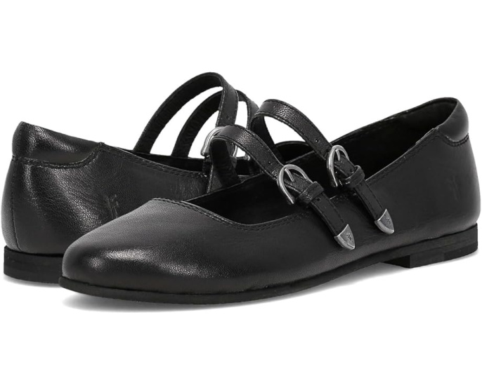 Туфли Frye Carson Multi Mary Jane с двумя ремешками и металлическим эффектом