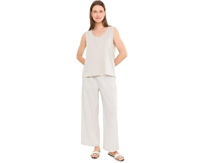 Eileen Fisher топ Organic Pima Cotton Jersey Scoop Neck
