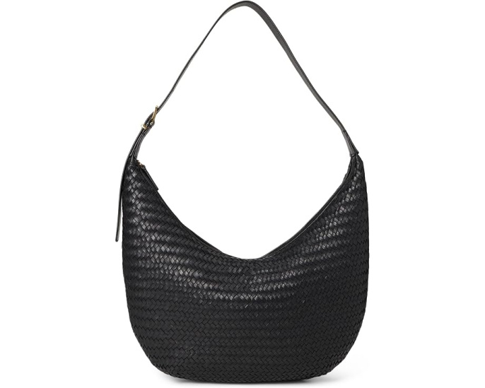 Сумка Madewell Essential Curve Shoulder Bag из плетеной кожи