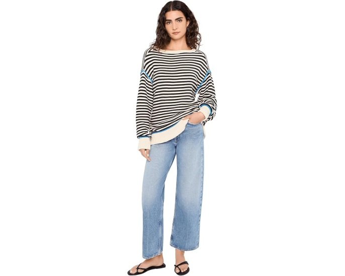 Free People We The Free Asher Pullover свитер оверсайз с полосками
