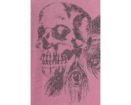 Футболка John Varvatos Skull Feather с принтом черепа