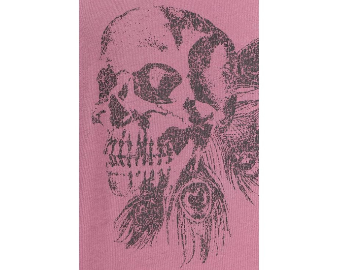 Футболка John Varvatos Skull Feather с принтом черепа