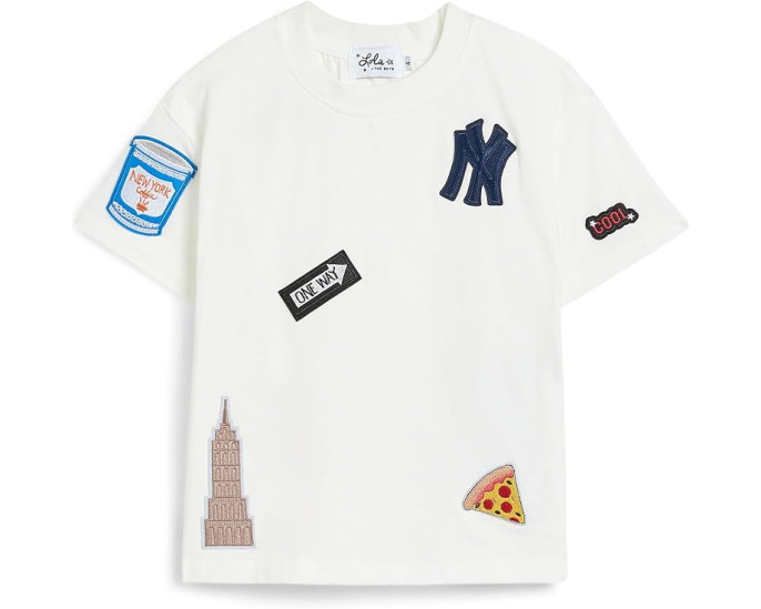 Футболка Lola and The Boys NYC Patch с городскими нашивками