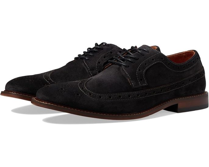Оксфорды Stacy Adams Marligan Wing Tip из замши с перфорацией