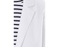 Eileen Fisher Блейзер Cotton Blend Ponte в белом цвете с лацканами