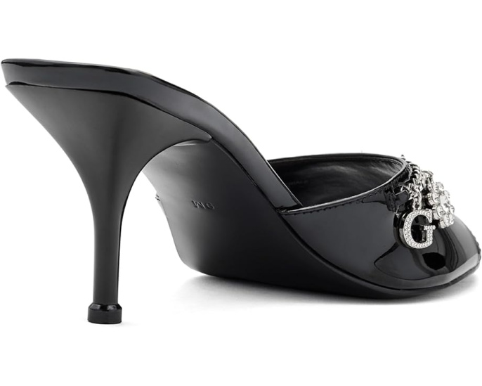 Босоножки Vanesy GUESS на каблуке с цепочкой и стразами
