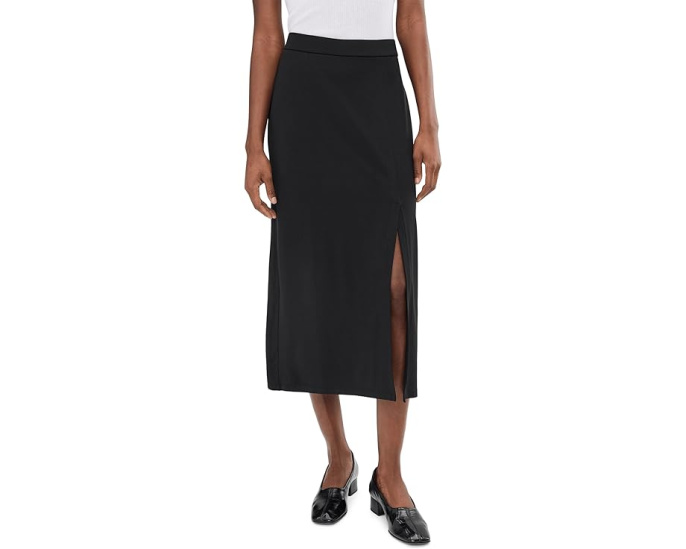 Eileen Fisher юбка прямая миди из трикотажного джерси с разрезом
