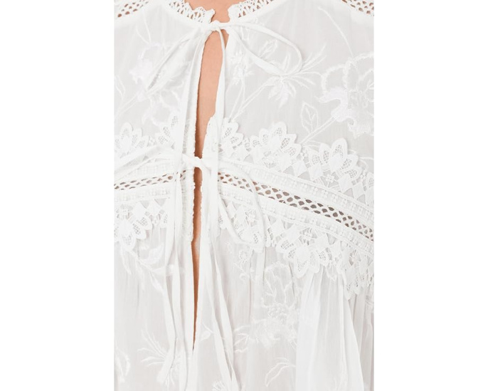 Топ Lillith AllSaints с круглым вырезом и пеплумом