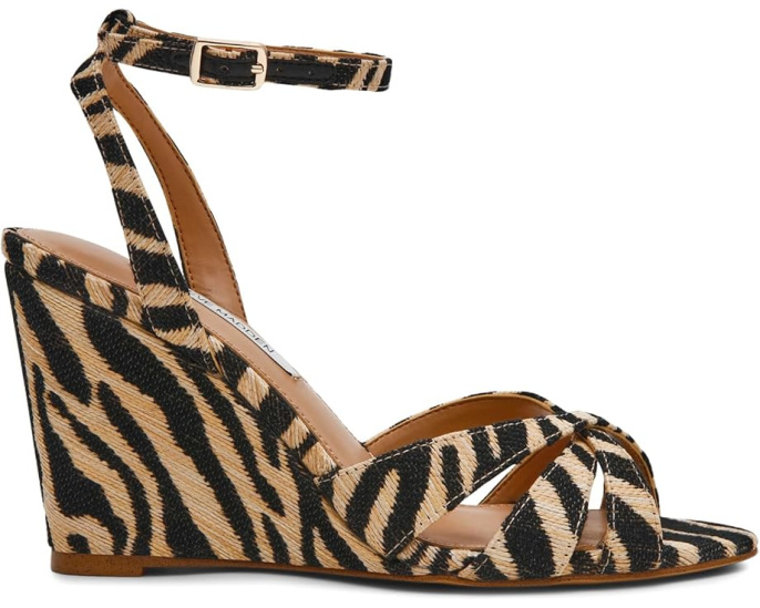 Туфли Harbor на платформе с принтом под животное и ремешком Steve Madden