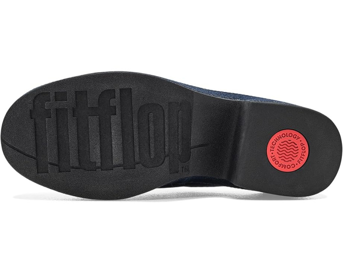 Мюли FitFlop Platfforms Denim на каблуке с клиновидной подошвой