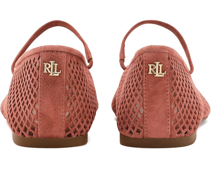 Мэри Джейн Jayna с перфорированной замши от Lauren Ralph Lauren