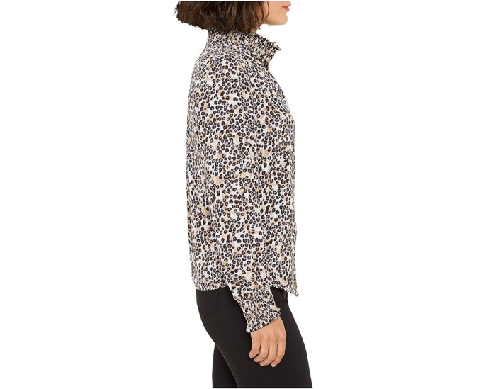 Блузка NIC+ZOE Petite Little Leopard с леопардовым принтом
