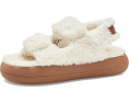 Сандалии Shearling с открытым носком и овчиной от MOON BOOT