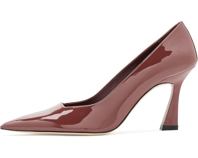 Насосы Vinnie 85 Stuart Weitzman с острым мысом и уникальным каблуком