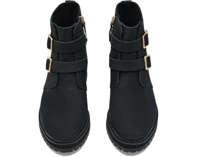 Ботинки TOMS Simone с пряжками черные