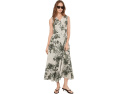 Calvin Klein платье-футляр с цветочным принтом и V-образным вырезом