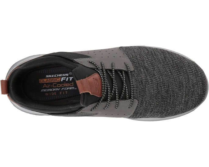 Кроссовки SKECHERS Classic Fit Delson Camben с сетчатым верхом и стелькой Air Cooled Memory Foam