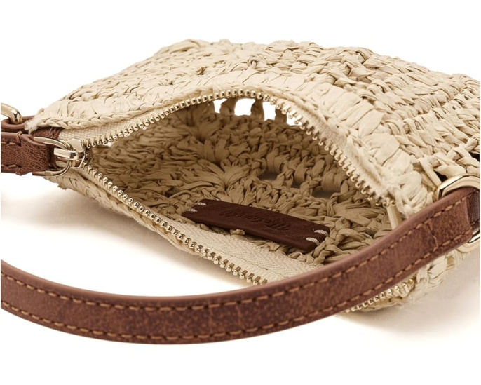 Madewell мини-сумка Straw Mini Pouch из соломки на плечо