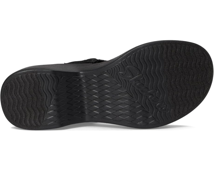 Босоножки Skechers Cali Day на платформе с плетеными резиновыми ремешками