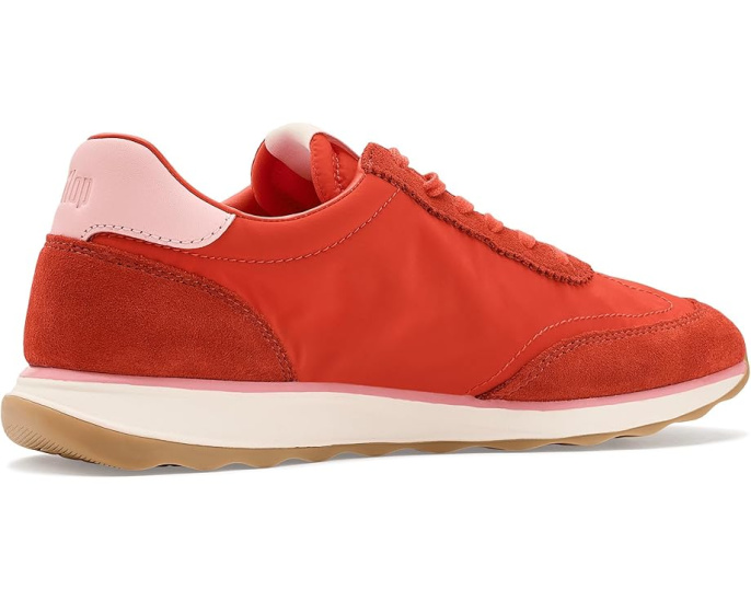 Кроссовки FitFlop Retro-Q FF из ткани и замши с металлическим отливом