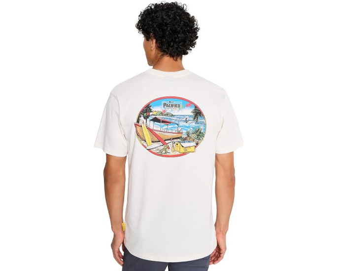 Футболка Pacifico Sayulita Cruising Screen Tee Quiksilver темно-синяя