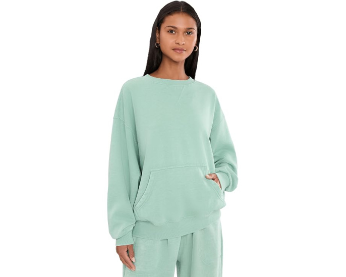 Свитшот Free People Slow It Down Oversized с капюшоном