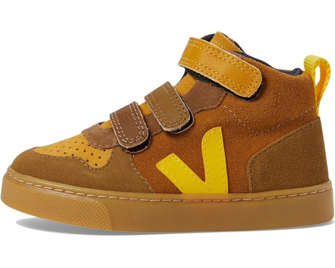 Кроссовки VEJA Small V-10 M Suede для малышей с кожаным верхом и липучкой