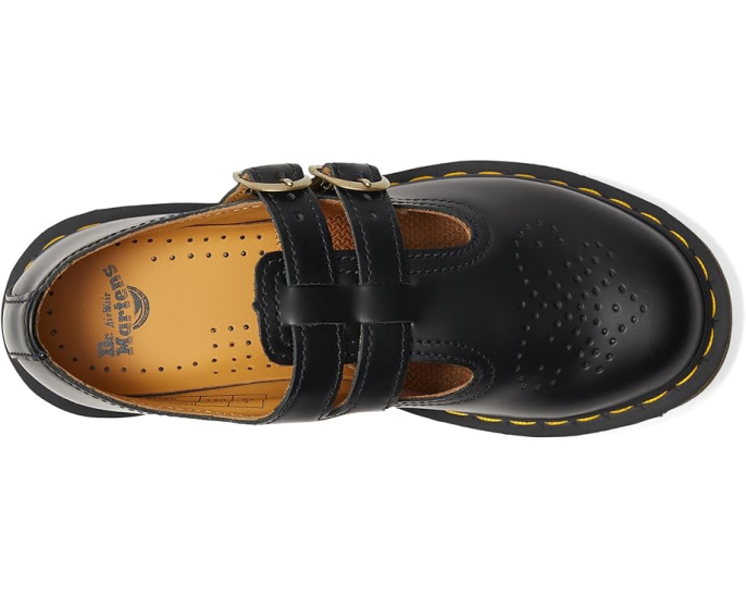 Туфли Dr. Martens 8065 Mary Jane из гладкой кожи с перфорацией