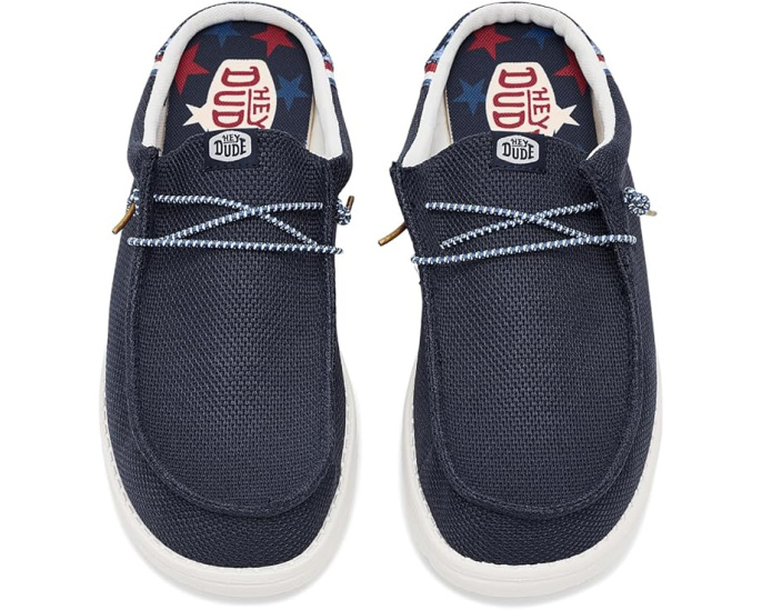 Слипоны Wally Slip Americana от Hey Dude с технологией Flex & Fold