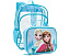 Прозрачный рюкзак с ланч-боксом Frozen Эльза и Анна 16 дюймов BIOWORLD Kids голубой