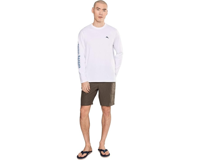 Tommy Bahama футболка Long May It Wave с принтом