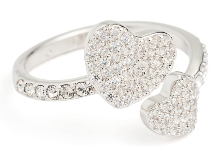 Кольцо Kate Spade New York Yours Truly Pave Heart с кубическим цирконием