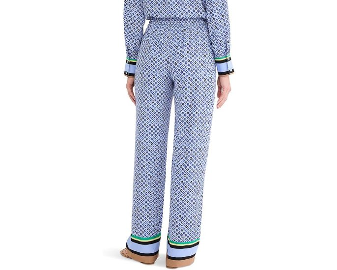 Широкие брюки 31 Mosaic Trimmed Lenox с высоким поясом и эластичной талией NIC+ZOE