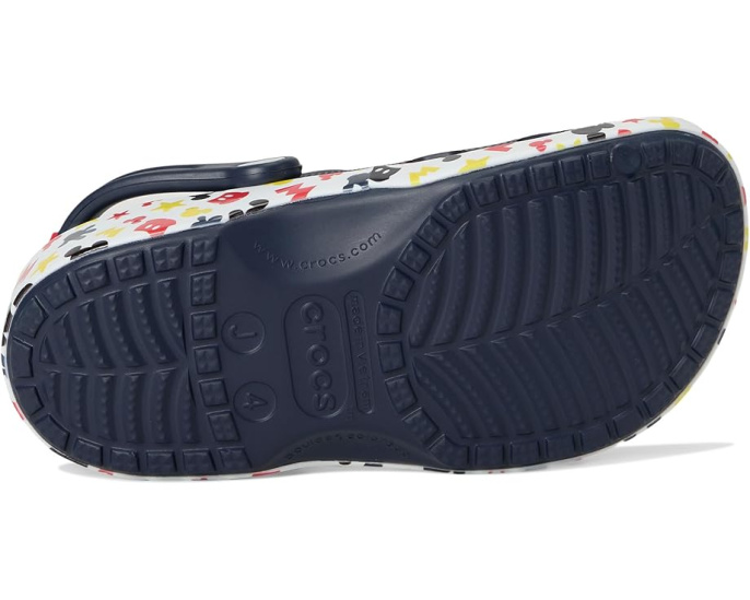 Кроксы Crocs Kids с принтом Микки Мауса и стразами Jibbitz