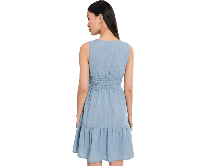 Voile Voyage Sleeveless Short Dress