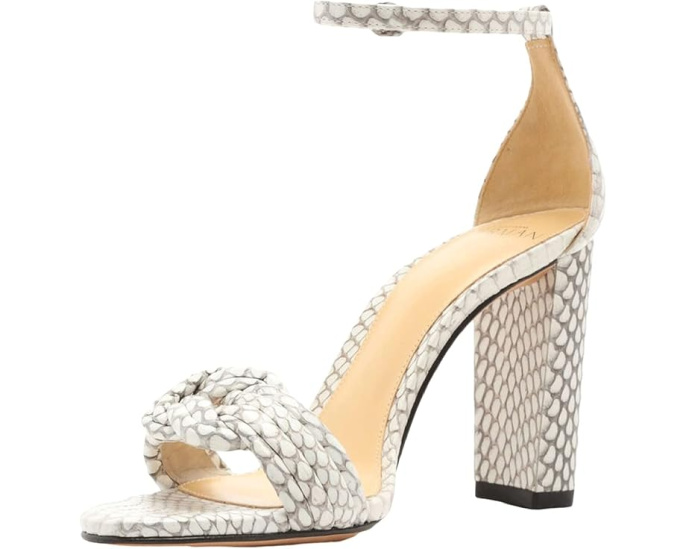 Alexandre Birman Chiara 90 Block Exotic босоножки из кожи питона