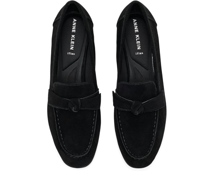 Лоферы Anne Klein Bowie slip on с бантом из замши