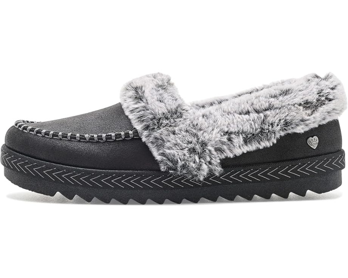 BOBS Cozy Kiss Scuff с меховым воротником и стелькой Memory Foam