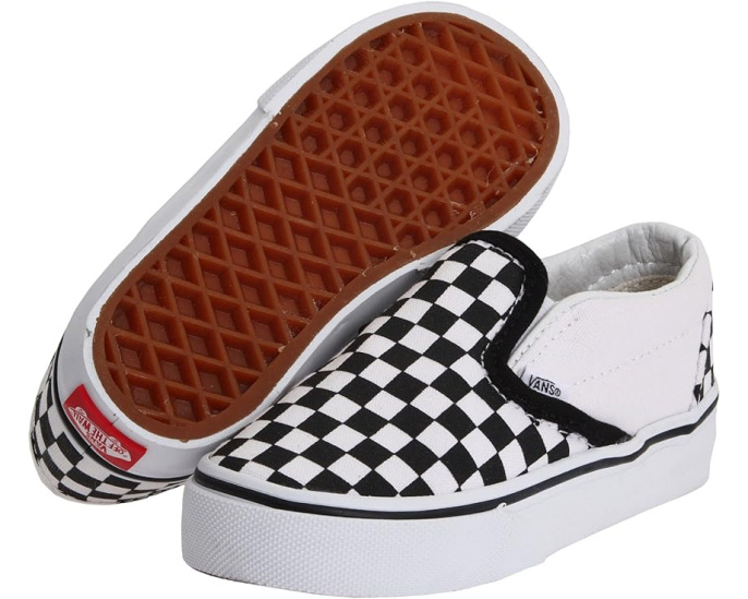 Кеды Vans Classic Slip On Core для малышей в шахматную клетку