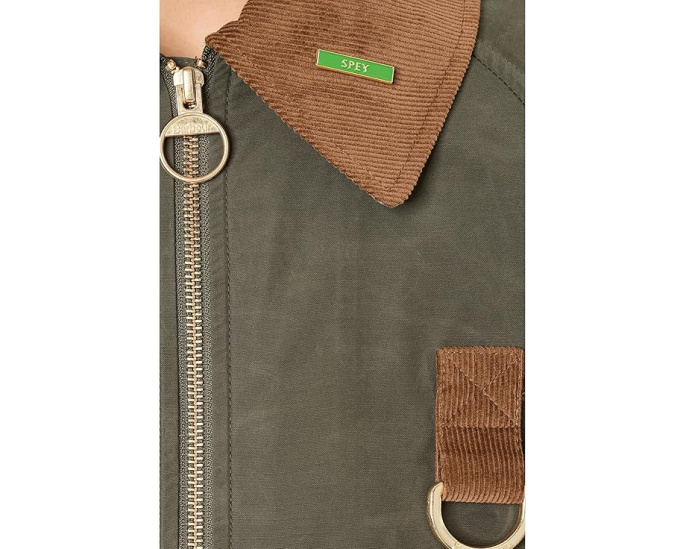 Куртка Barbour Icons Spey с защитой от дождя и воротником со шнуром