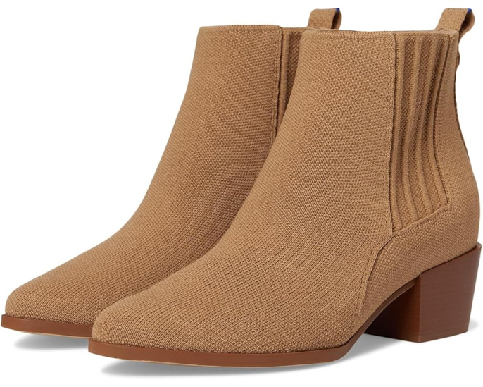 Ботинки Rothy's The Western Bootie с квадратным каблуком и эластичной панелью