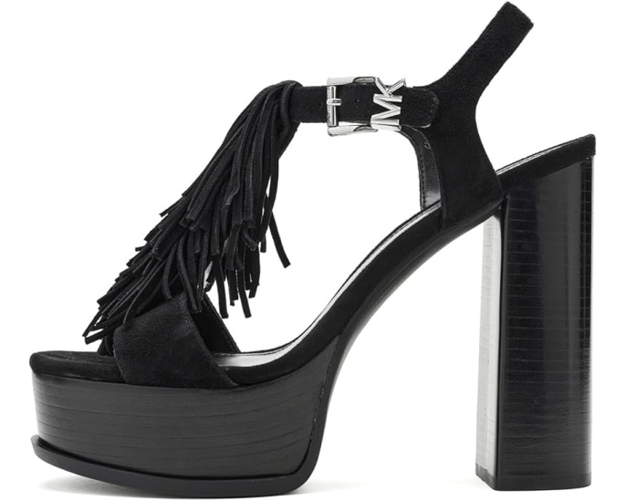 Босоножки Indra Platform Sandals на платформе с бахромой от MICHAEL Michael Kors