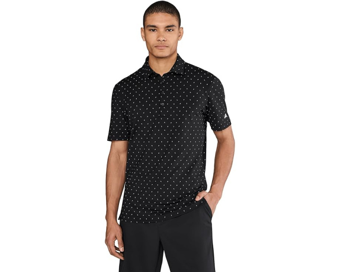 Polo футболка adidas Golf Ultimate365+ с микро-принтом и эластичной тканью