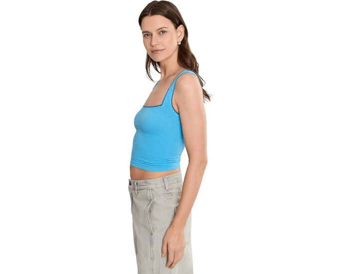Free People топ Sweet Point Cami с квадратным вырезом