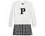 Платье-толстовка для девочки Polo Ralph Lauren Kids из флиса с нашивкой Letterman